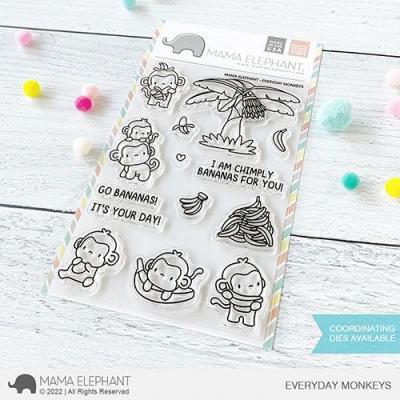 Mama Elephant Clear Stamps - Everyday Monkeys